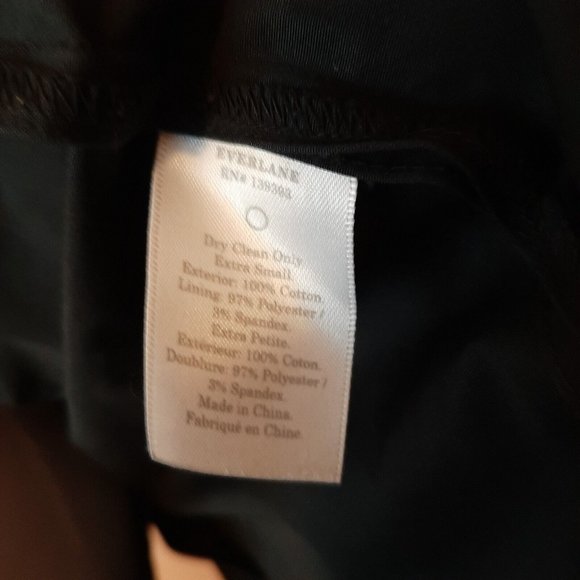 Everlane Women's Drape Trench Coat XS Black Belted - Picture 8 of 10